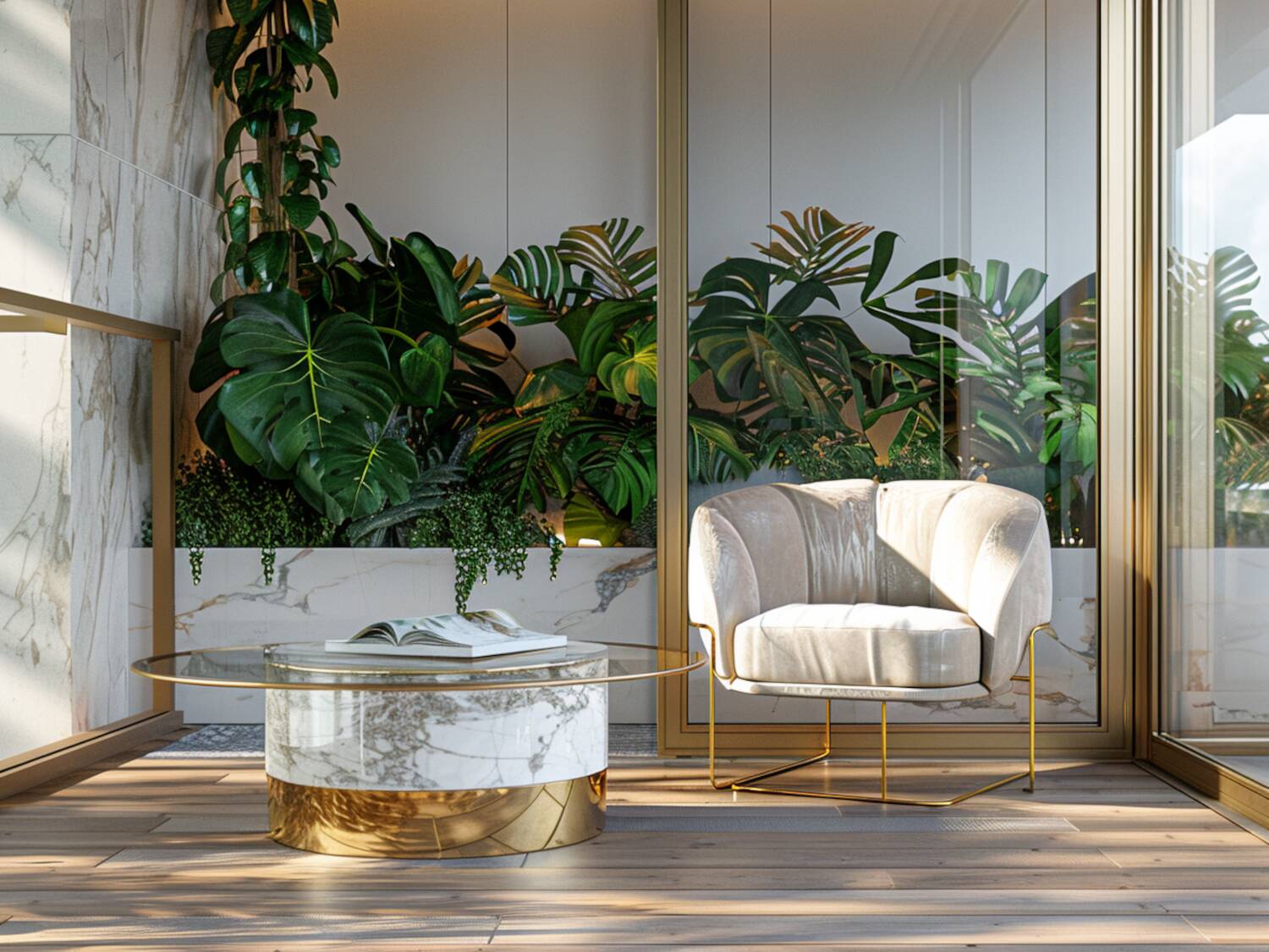 Jak urządzić przestrzeń na balkonie w stylu glamour