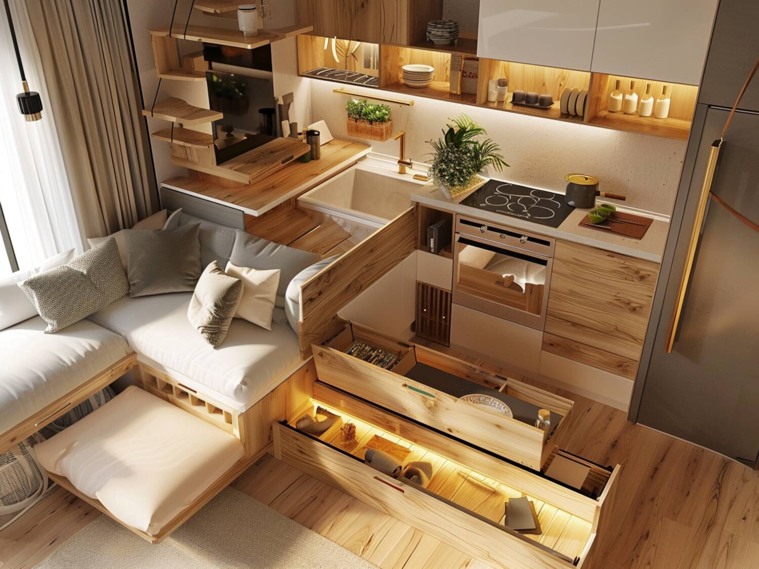 10 inspiracji na ekologiczne meble do małych mieszkań