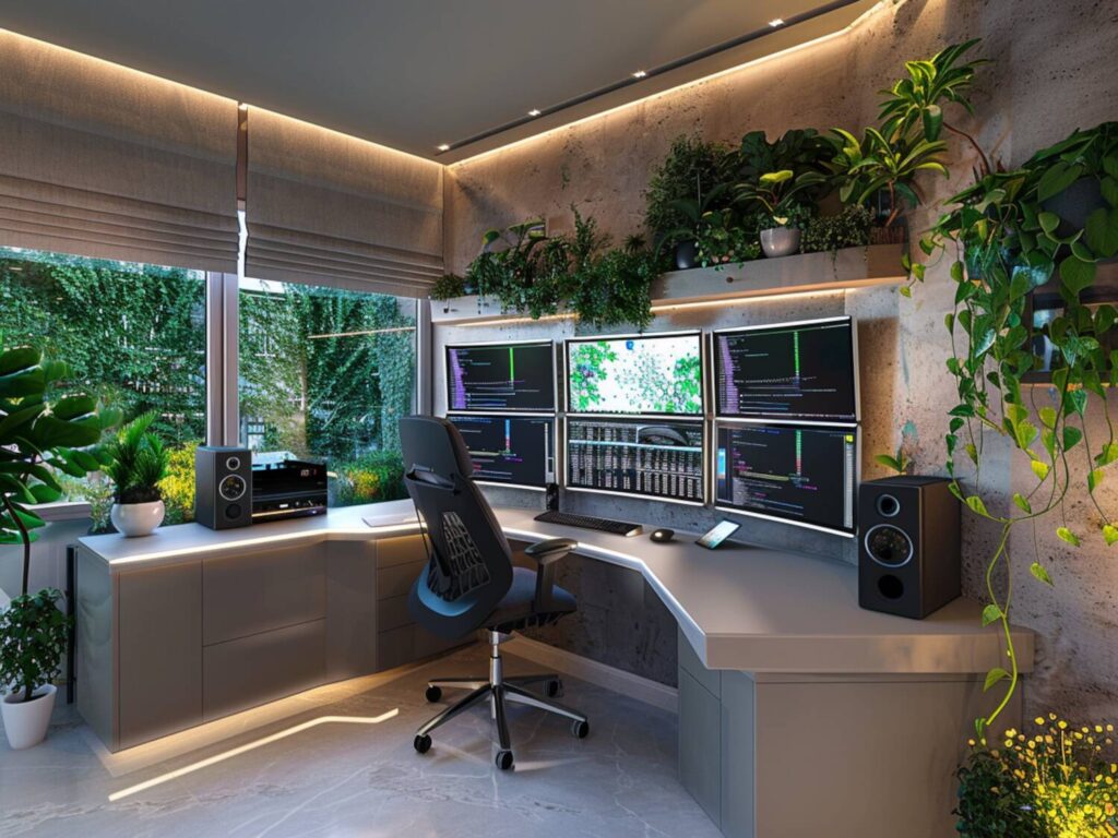 Jak urządzić biuro w domu z nowoczesnymi technologiami