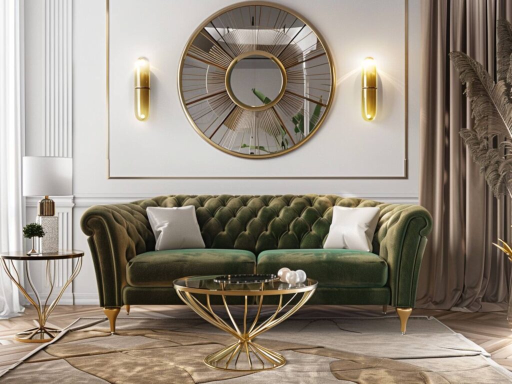 Jak urządzić kawalerkę w stylu glamour z funkcjonalnymi meblami