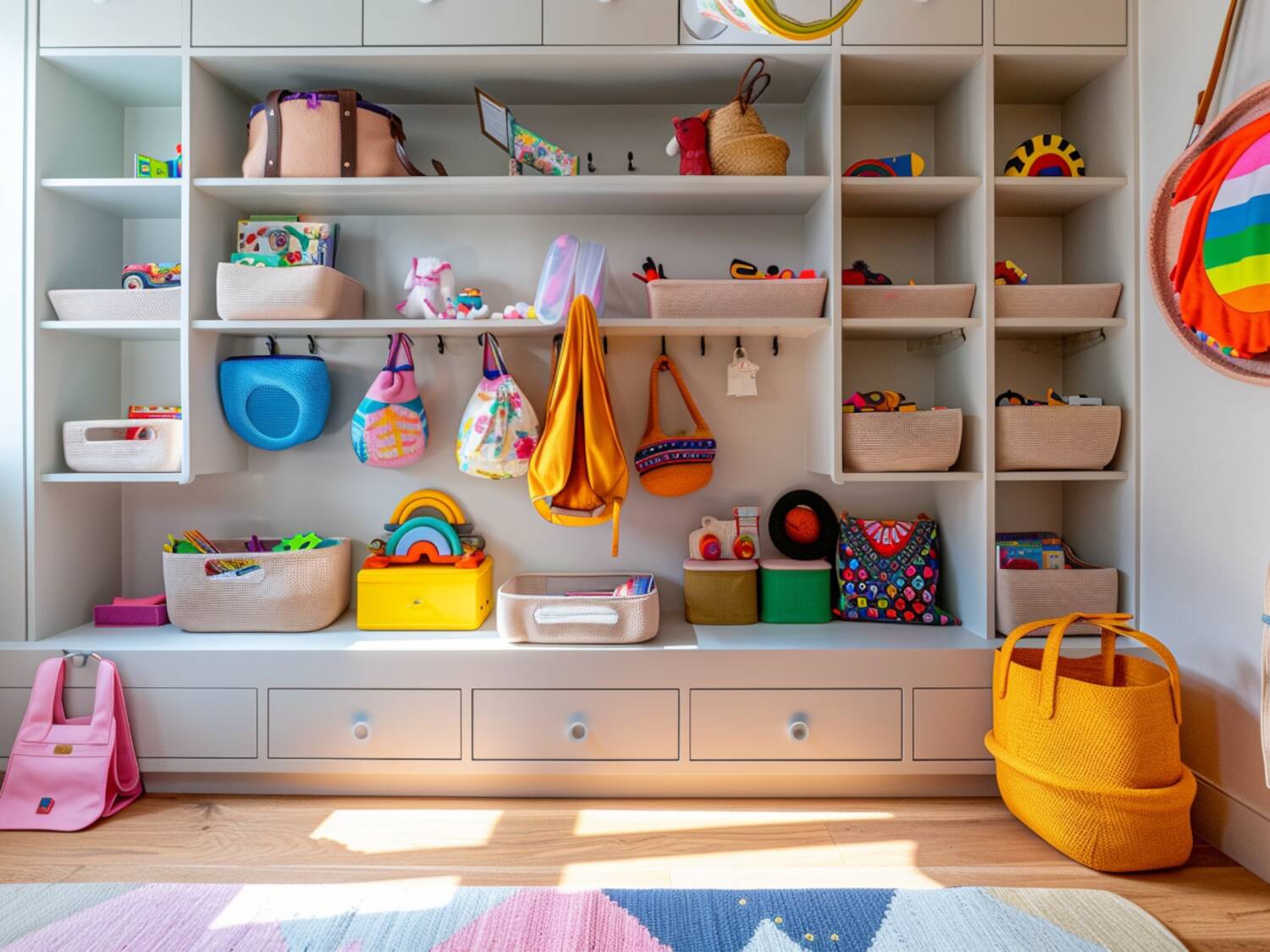 Jak zaaranżować przestrzeń do przechowywania w pokoju dziecięcym