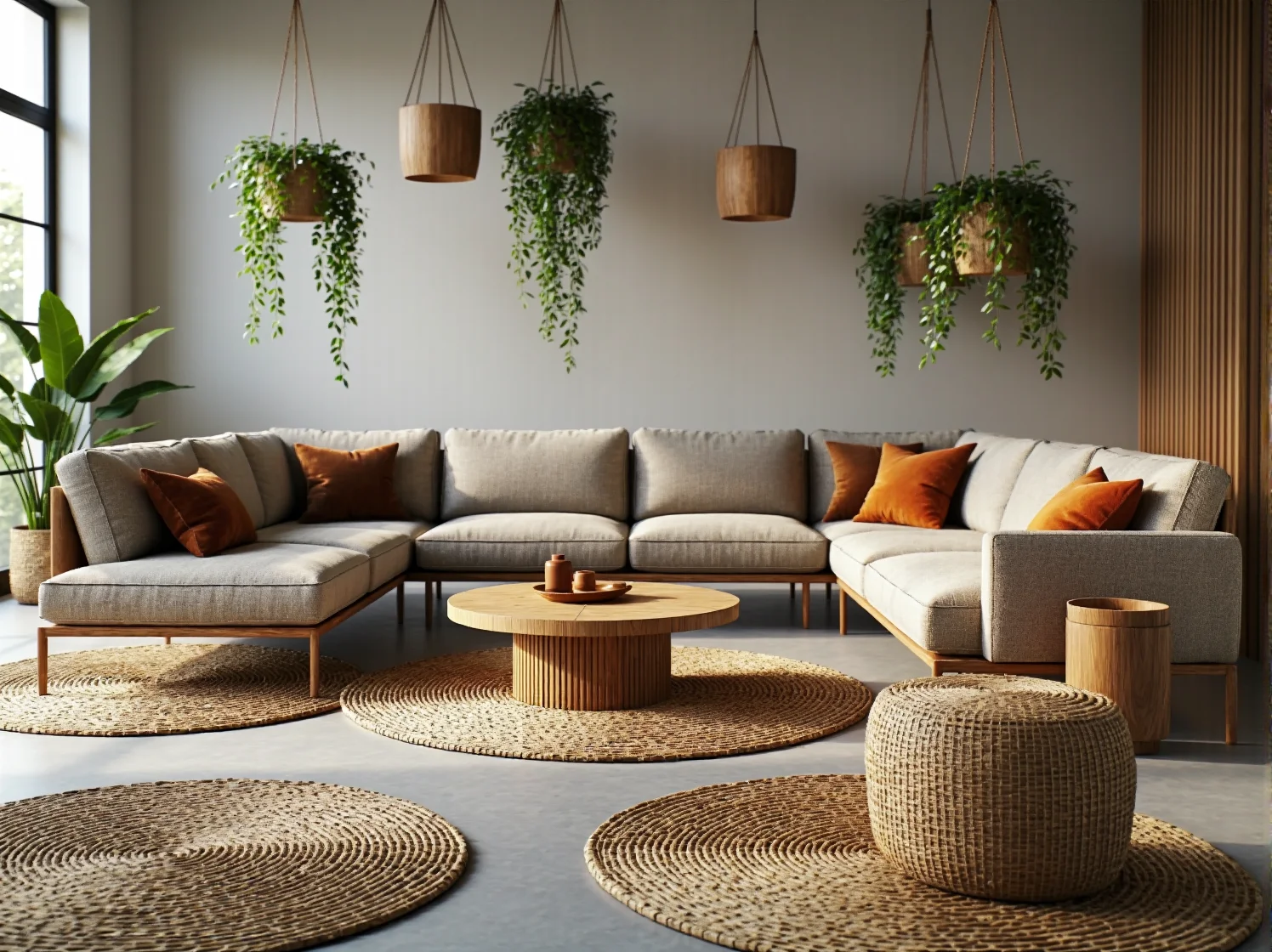 Detale mebli ekologicznych wykonanych z naturalnych i odnawialnych surowców do biura.