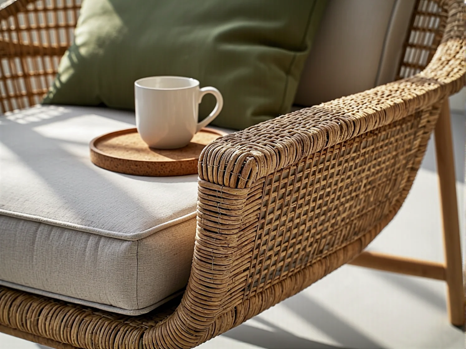 Pomysł na eko ogród z hamakiem i meblami z naturalnych materiałów