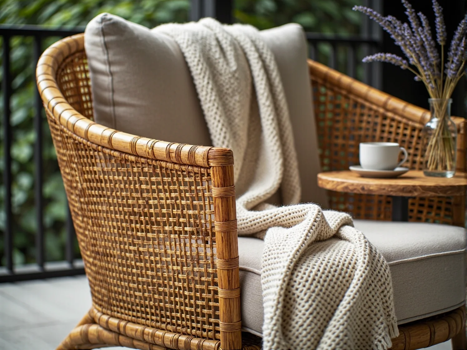 Jak urządzić balkon w stylu prowansalskim z meblami ogrodowymi z rattanu? - ilustracja 2