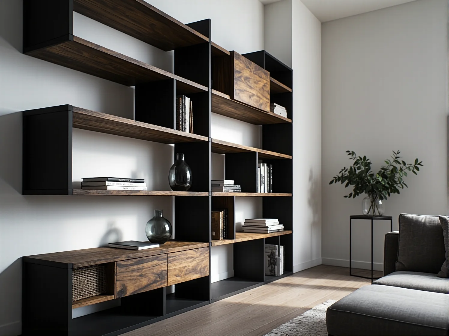 Stylowy i trwały kolorowy regał ekologiczny do pokoju dziecięcego